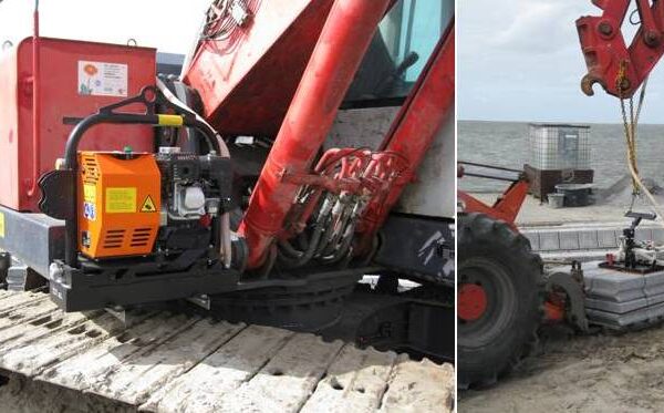 VM500P-Anbau an Kettenbagger(Deckwerksteine)